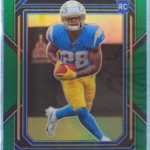 2022 Prizm Isaiah Spiller Green RC #324 Chargers