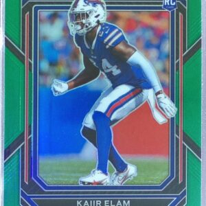 2022 Prizm Kaiir Elam Green RC #374 Bills