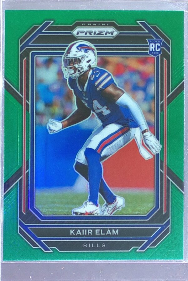 2022 Prizm Kaiir Elam Green RC #374 Bills