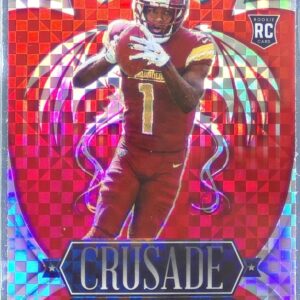 2022 Rookies & Stars Jahan Dotson RC #CR-18 Commanders Crusade Red Plaid