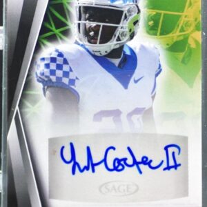 2022 SAGE Yusef Corker Auto #A-YC Wildcats Autographs Green