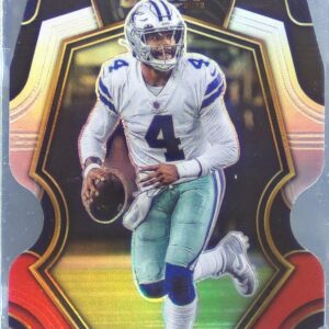2022 Select Dak Prescott Black and Red Prizm Die Cut #127 Cowboys