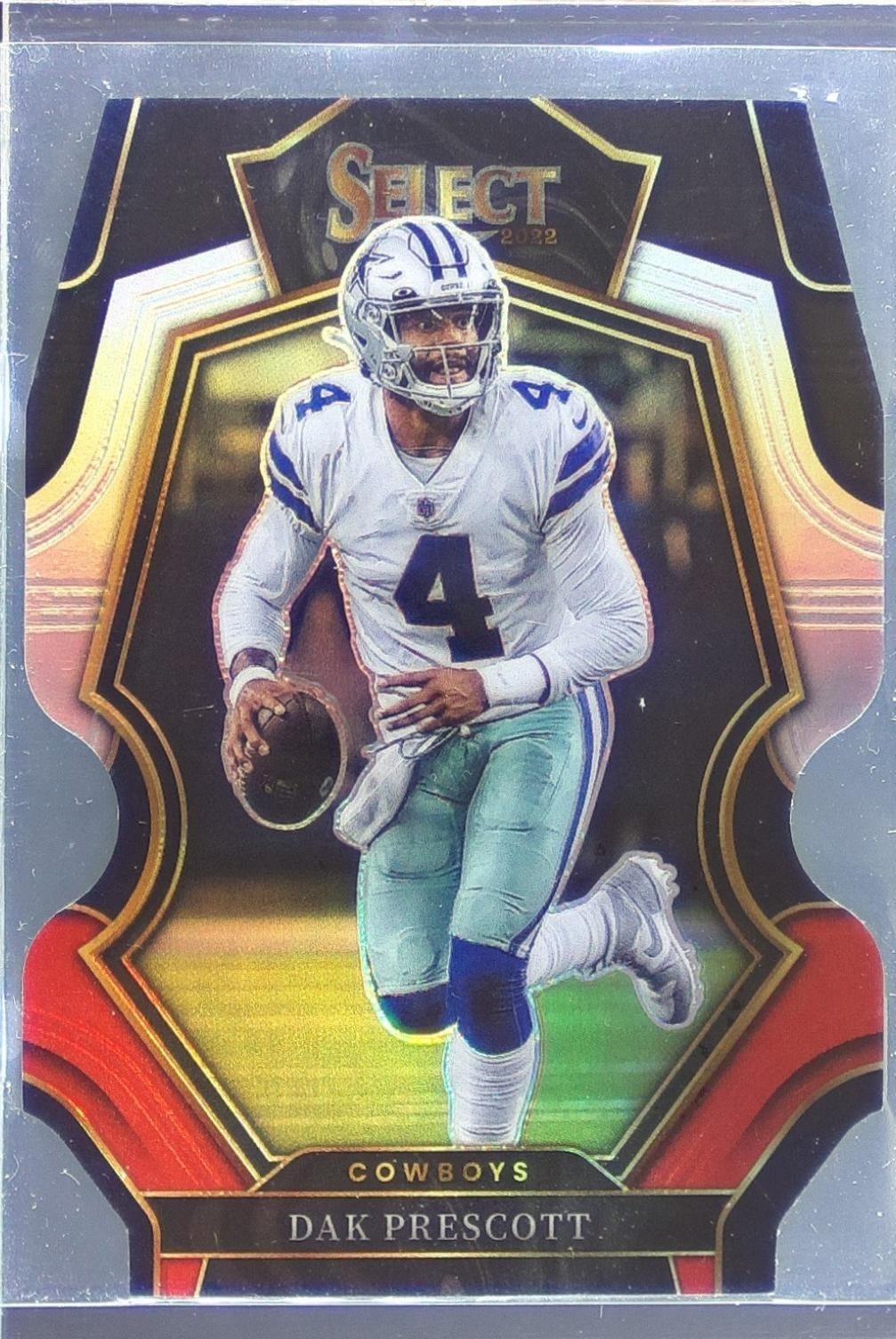 2022 Select Dak Prescott Black and Red Prizm Die Cut #127 Cowboys