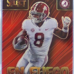 2022 Select Draft Picks John Metchie Iii #EN-JM Tide En Fuego Silver Prizm