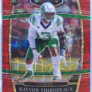 2022 Select Draft Picks Kayvon Thibodeaux Red Lazer Prizm #1 Ducks