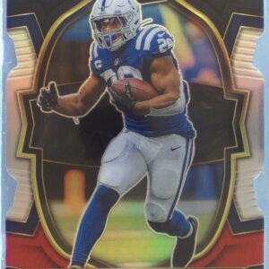 2022 Select Jonathan Taylor Black and Red Prizm Die Cut #44 Colts