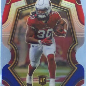 2022 Select Keaontay Ingram Red and Blue Prizm Die Cut RC #102 Cardinals
