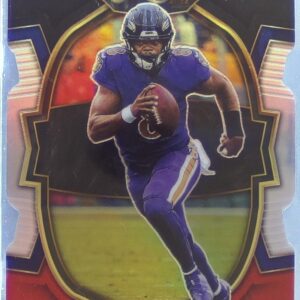 2022 Select Lamar Jackson Black and Red Prizm Die Cut #73 Ravens
