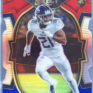 2022 Select Roger McCreary Red and Blue Prizm Die Cut RC #40 Titans