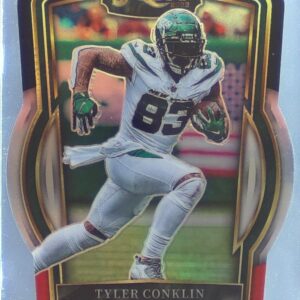 2022 Select Tyler Conklin Black and Red Prizm Die Cut #223 Jets