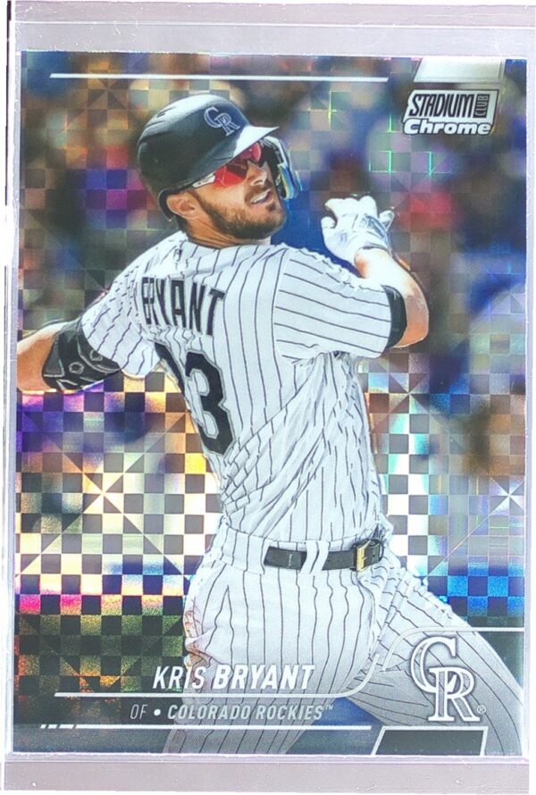 2022 Stadium Club Chrome Kris Bryant X Fractor #79 Rockies
