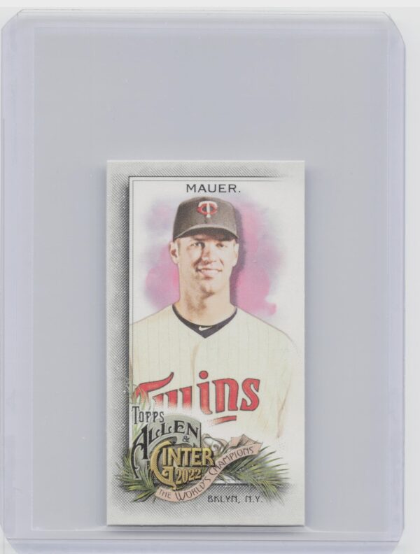 2022 Topps Allen & Ginter Joe Mauer Mini #163 Twins
