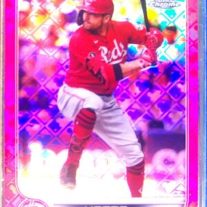 2022 Topps Chrome Logofractor Edition Joey Votto Pink /199 #59 Reds