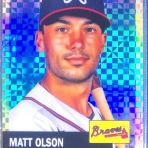 2022 Topps Chrome Platinum Anniversary Matt Olson X Fractor #387 Braves