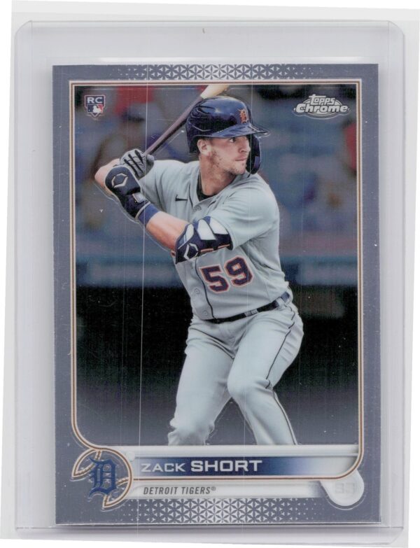 2022 Topps Chrome Zack Short Rookie #86 Tigers