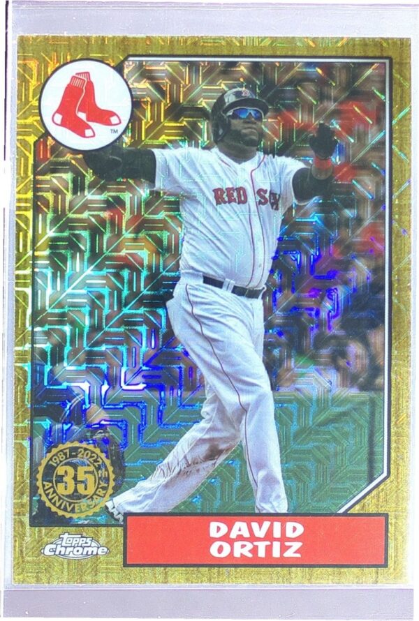 2022 Topps David Ortiz #T87C2-54 Sox 1987 Topps 35th Anniversary Mojo