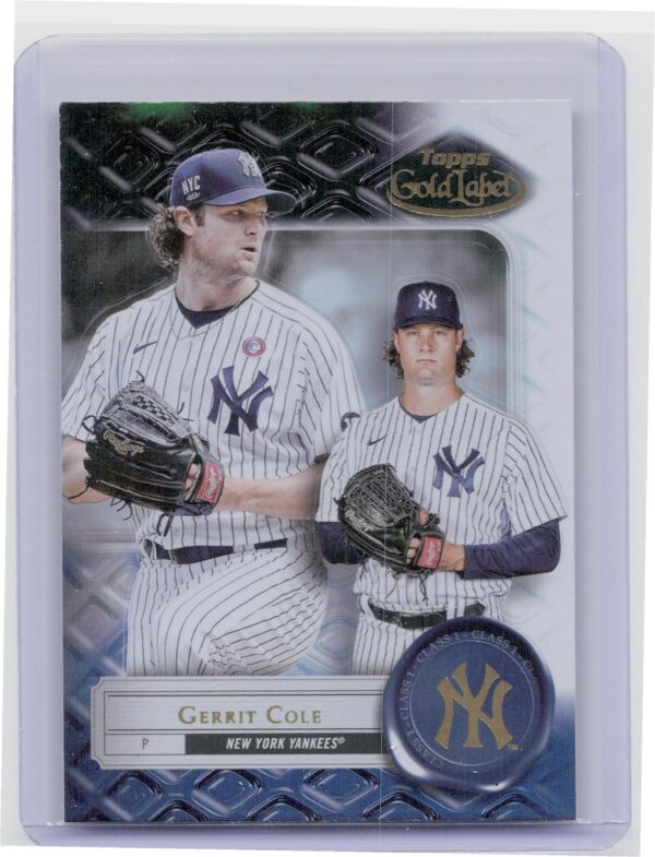 2022 Topps Gold Label Gerrit Cole #98 Yankees