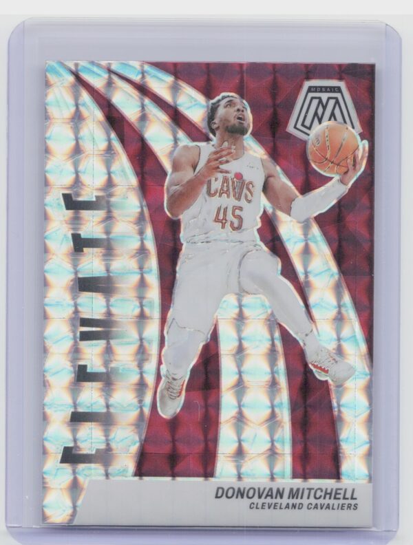 2023-24 Panini Mosaic Donovan Mitchell 20 Cavaliers Elevate Mosaic
