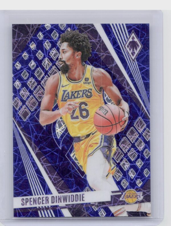 2023-24 Panini Phoenix Spencer Dinwiddie Phoenix Blue Lazer /275 173 Lakers