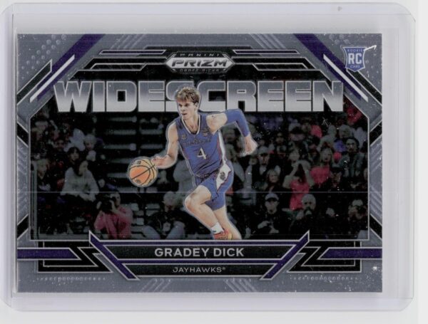 2023-24 Panini Prizm Draft Picks Gradey Dick Wide-screen Rookie #7 Jayhawks