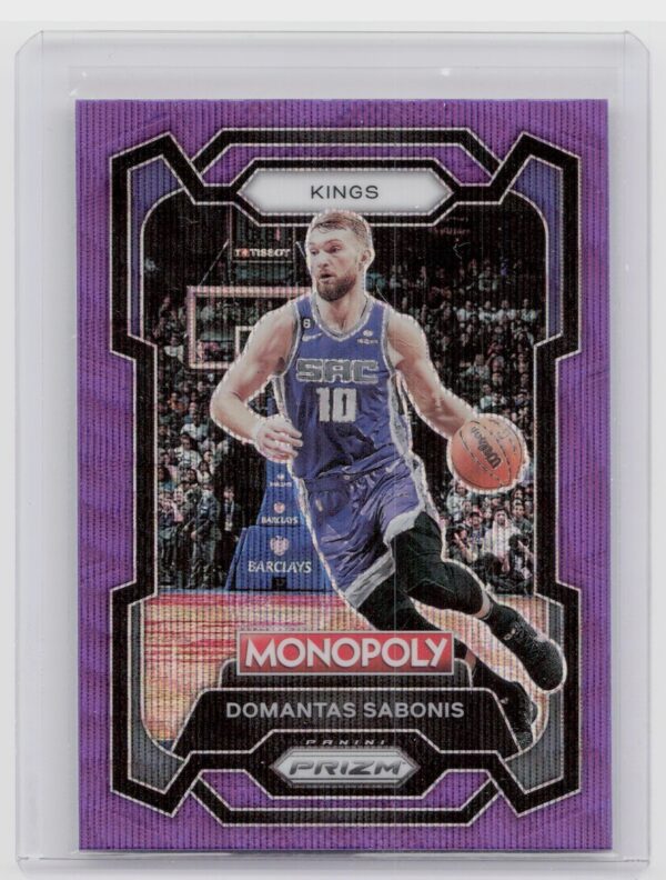 2023-24 Panini Prizm Monopoly Domantas Sabonis Purple #77 Kings