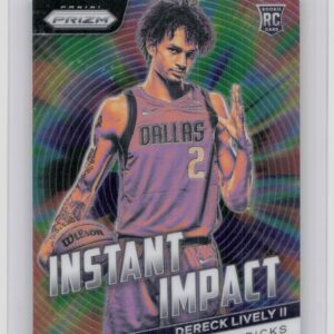 2023-24 Prizm Dereck Lively II Instant Impact Rookie RC #14 Mavericks