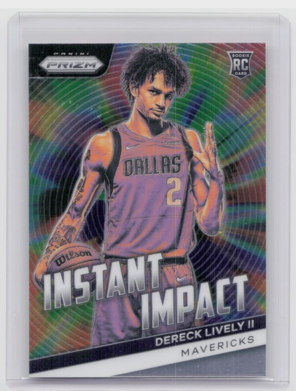 2023-24 Prizm Dereck Lively II Instant Impact Rookie RC #14 Mavericks