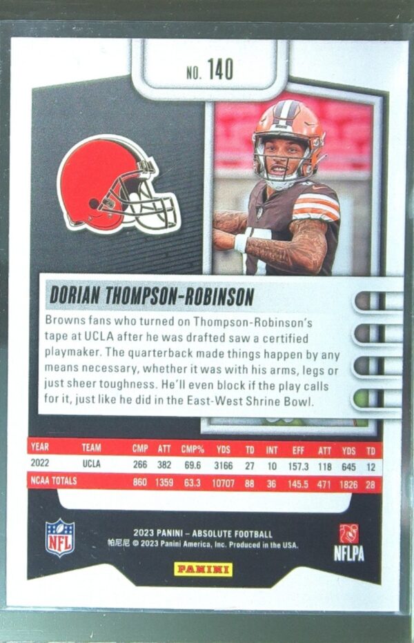 2023 Absolute Dorian Thompson-Robinson Retail RC #140 Browns - Image 3