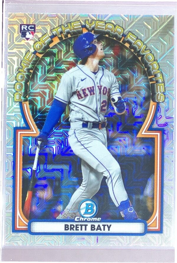 2023 Bowman Brett Baty RC #ROYF-3 Rookie of the Year Favorites Mojo Refractor