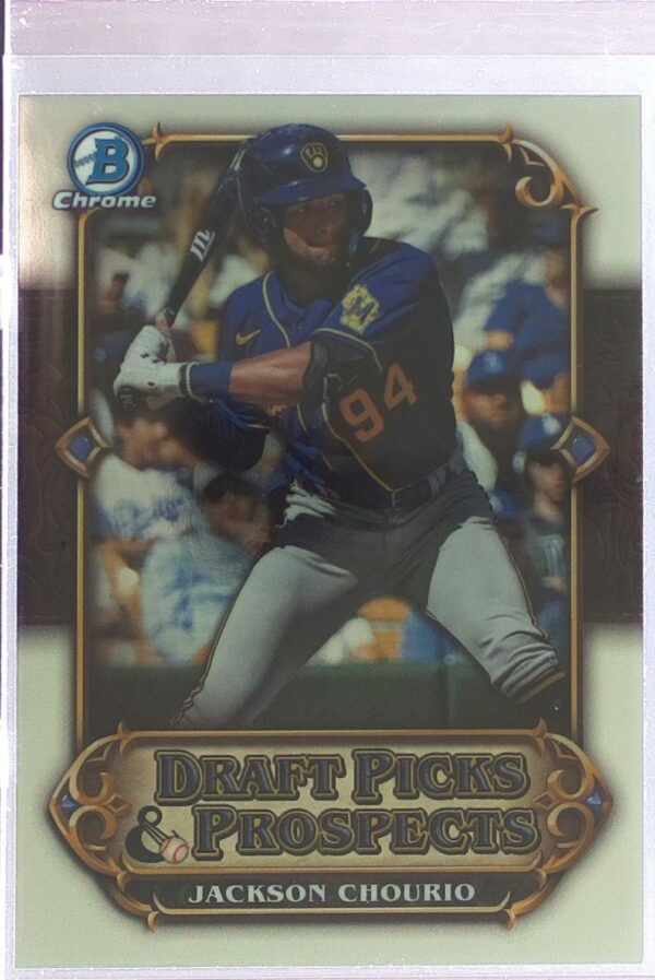 2023 Bowman Draft Jackson Chourio #DPP-13 Brewers Draft Picks & Prospects