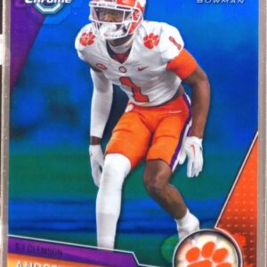 2023 Bowman University Chrome Andrew Mukuba Blue Refractor /199 #54 Tigers