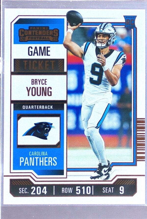 2023 Contenders Bryce Young Game Ticket Bronze RC #15 Panthers