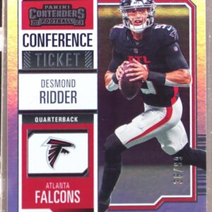 2023 Contenders Desmond Ridder Conference Ticket /99 #4 Falcons