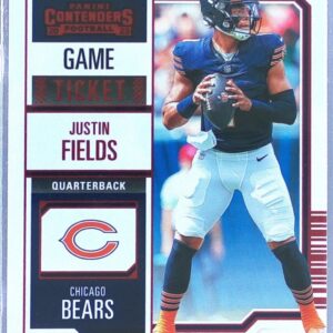 2023 Contenders Justin Fields Game Ticket Red #20 Bears