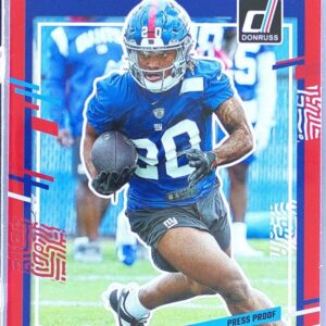 2023 Donruss Eric Gray Press Proof Red RC #377 Giants
