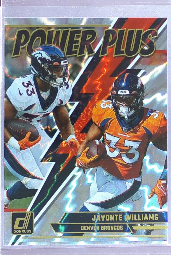 2023 Donruss Javonte Williams #PP-6 Broncos Power Plus