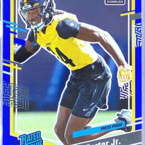 2023 Donruss Joey Porter Jr. Press Proof Blue RC #386 Steelers