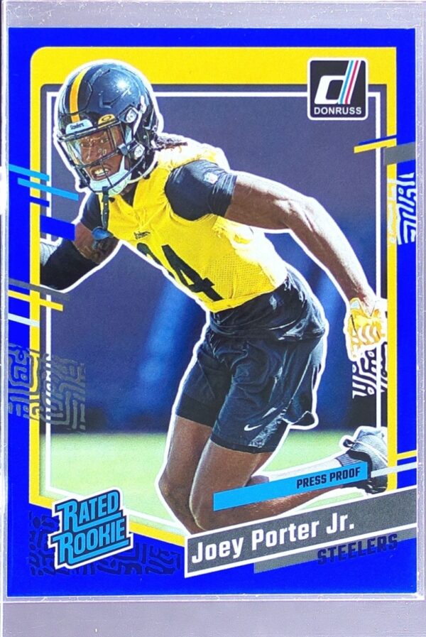 2023 Donruss Joey Porter Jr. Press Proof Blue RC #386 Steelers