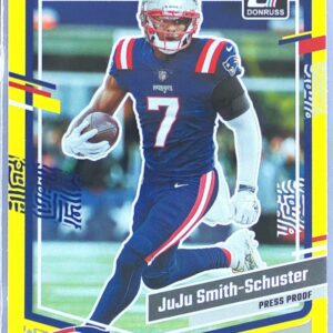 2023 Donruss JuJu Smith-Schuster Press Proof Yellow #204 Patriots