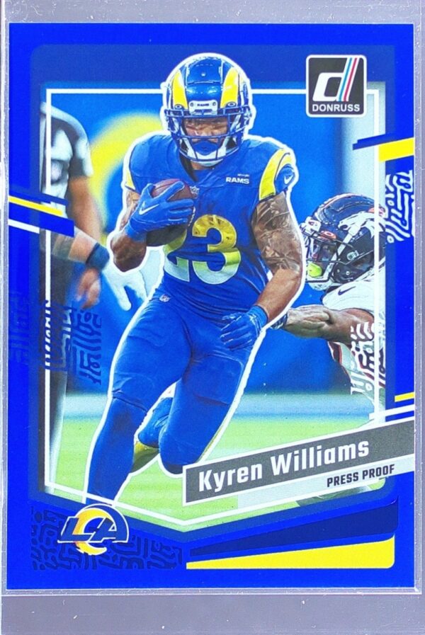 2023 Donruss Kyren Williams Press Proof Blue RC #167 Rams