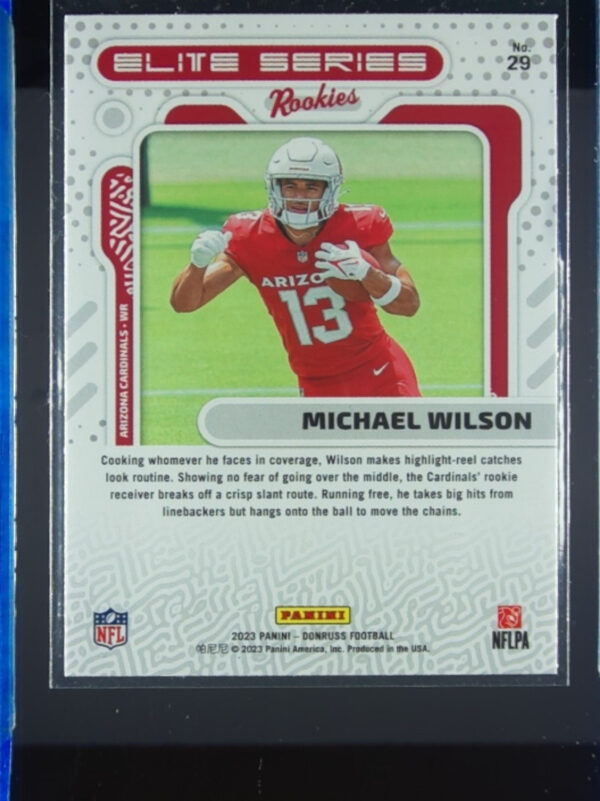 2023 Donruss Michael Wilson #29 Cardinals Elite Series Rookies - Image 3