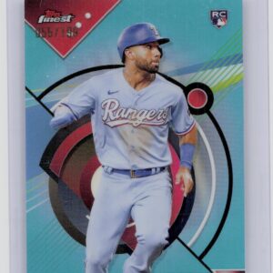 2023 Finest Ezequiel Duran Aqua Refractor /199 #70 Rangers