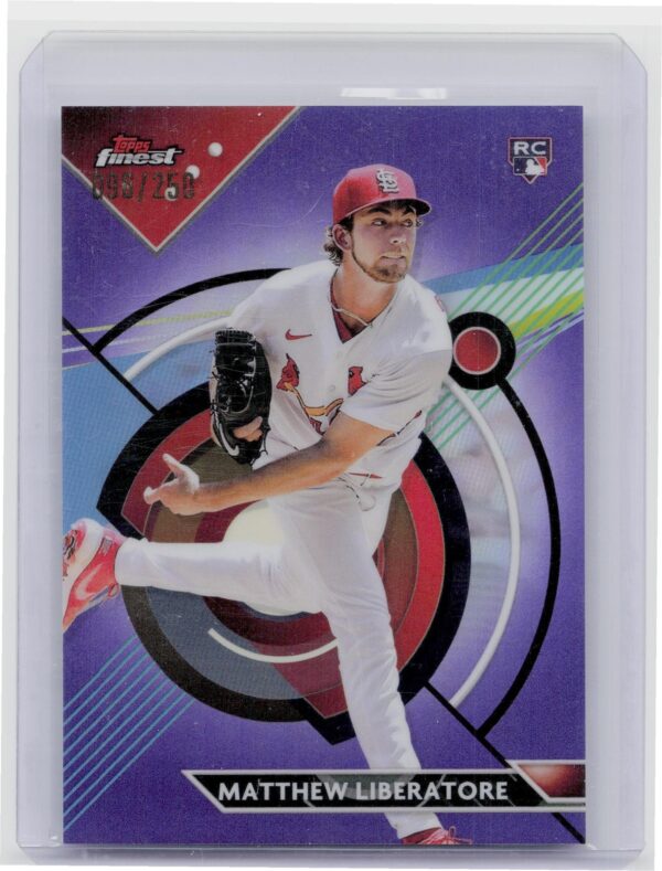 2023 Finest Matthew Liberatore Purple Refractor /250 #77 Cardinals