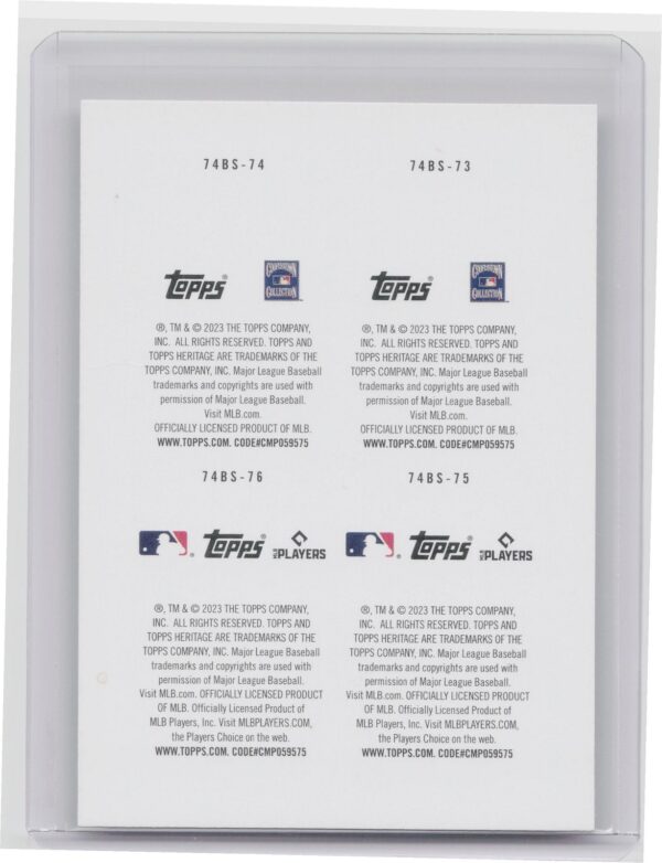 2023 Heritage Carl Yastrzemski  / Carlton Fisk  / Rafael Devers  / Jeter Downs - Image 3
