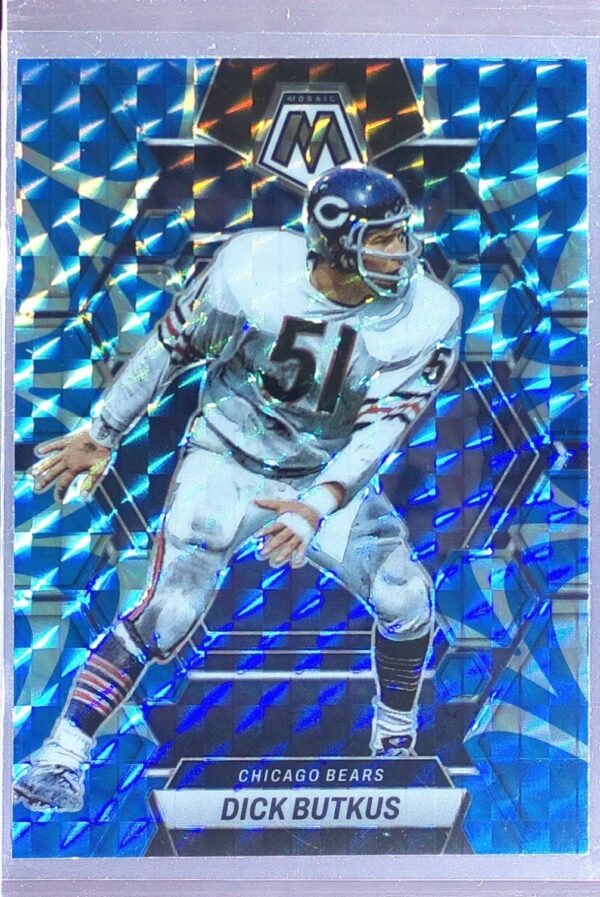 2023 Mosaic Dick Butkus Reactive Blue Mosaic #37 Bears