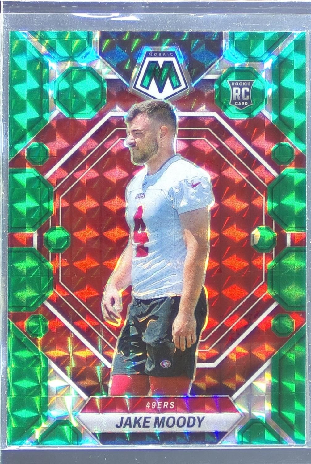 2023 Mosaic Jake Moody Green Mosaic RC #326 49ers
