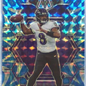 2023 Mosaic Lamar Jackson Reactive Blue Mosaic #13 Ravens
