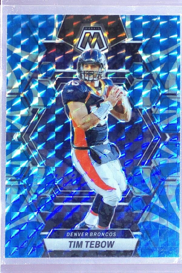 2023 Mosaic Tim Tebow Reactive Blue Mosaic #71 Broncos