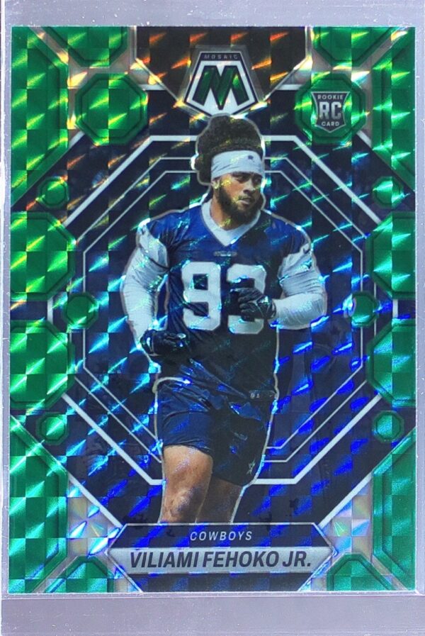 2023 Mosaic Viliami Fehoko Jr. Green Mosaic #375 Cowboys