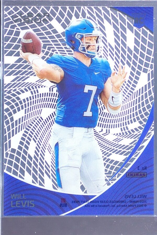 2023 Panini Chronicles Draft Picks Will Levis RC #3 Wildcats Clear Vision